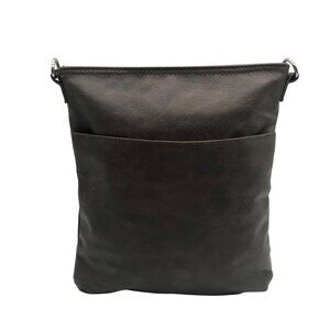 Thirty-One Brown Faux Leather Crossbody Bag